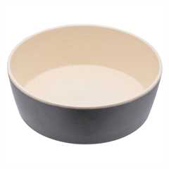 Classic Bamboo Food & Water Pet Bowl - Small - Coastal Grey