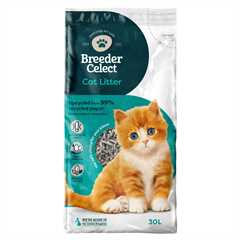 Breeder Celect Recycled Paper Cat Litter - 30Ltr