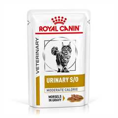ROYAL CANIN Veterinary Urinary S/O Moderate Calorie Morsels in Gravy Adult Wet Cat Food - 48x85g