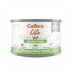 Calibra Life Sensitive Wet Cat Food - Rabbit - 6 x 200g Cans