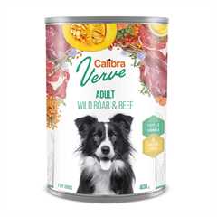 Calibra Verve Adult Wet Dog Food - Wild Boar & Beef - 6 x 400g Cans