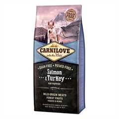 Carnilove Puppy Grain Free Dry Dog Food  - Salmon and Turkey - 12kg