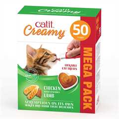 Catit Creamy Lickable Cat Treats - Chicken & Lamb - 50x10g Mega pack