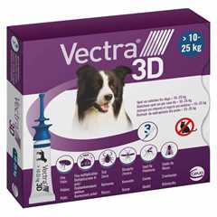 Vectra 3D Spot On for Medium Dogs - 3 Pipettes