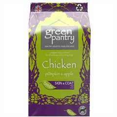 Green Pantry Skin & Coat Dry Dog Food - Chicken with Pumpkin & Apple - 10kg - VAT Free