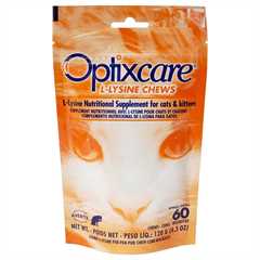 Optixcare L-Lysine Chews for Cats -  60 Chews