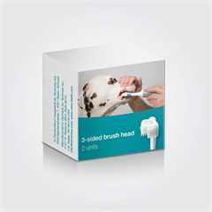 Cleany Teeth Replacement 3-sided Brush Head - 2 pack