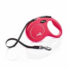 Flexi Classic Tape Lead 5m Medium - Red