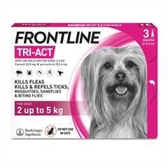FRONTLINE TRI-ACT Flea & Tick XSmall Dog - 3 Pack