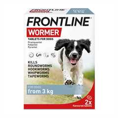 FRONTLINE WORMER Treatment for Small Dogs from 3kg -  2 Pack