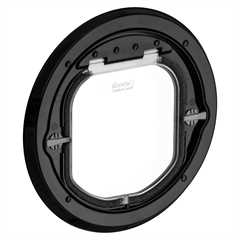 Pet Tek Glass Fitting Pet Door - Black