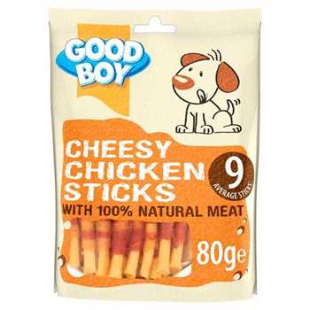 Good Boy Pawsley Cheesey Chicken Sticks Dog Treats - 80g