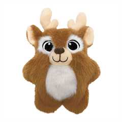 KONG Holiday Snuzzles Plush Reindeer Dog Toy - Small 