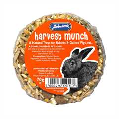 Johnsons Treat 2 Eat Rabbits and Guinea Pigs Harvest Munch - 70g