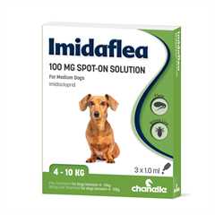 Imidaflea Spot on Solution 100mg for Medium Dogs - 4-10kg - 3 x 1.0ml