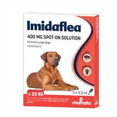 Imidaflea Spot on Solution 400mg for Xlarge Dogs - Weighing Over 25kg - 3 x 4.0ml