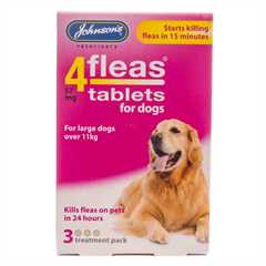 Johnsons 4Fleas Tablets Large Dogs 3 Treatment Pack