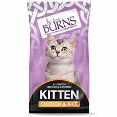 Burns Kitten Dry Cat Food - Chicken & Rice - 1.5kg