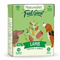 Naturediet Feel Good Adult Wet Dog Food - Lamb - 18x390g Cartons