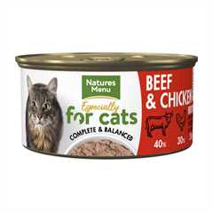 Natures Menu Adult Wet Cat Food - Beef & Chicken - 18x85g cans