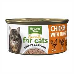 Natures Menu Adult Wet Cat Food - Chicken & Turkey - 18x85g cans