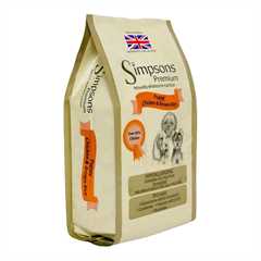 Simpsons Premium Puppy Dry Dog Food - Chicken & Brown Rice - 12kg