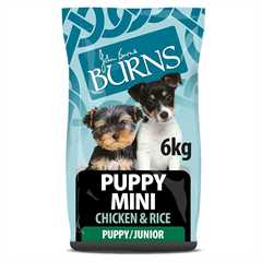 Burns Puppy Mini Dry Dog Food - Chicken & Rice - 6kg