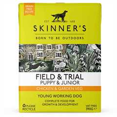 Skinners Field & Trial Working Dog Puppy Grain Free Wet Dog Food - Chicken -  18x390g Cartons