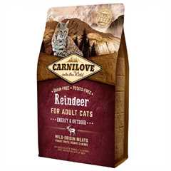 Carnilove Adult Grain Free Dry Cat Food - Reindeer – 2kg