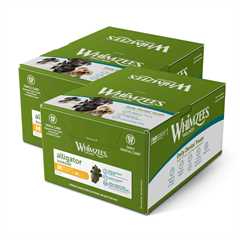 2 x WHIMZEES Alligator Medium Dental Chew Dog Treat - 75 Pack Multi-Buy