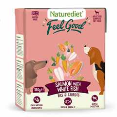 Naturediet Feel Good Adult Wet Dog Food - Salmon - 18x390g Cartons