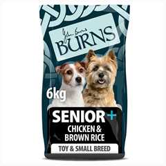 Burns Toy & Small Breed Senior+ Dry Dog Food - Chicken & Brown Rice - 6kg