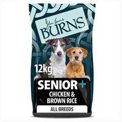 Burns Senior+ Dry Dog Food - Chicken & Brown Rice - 12kg