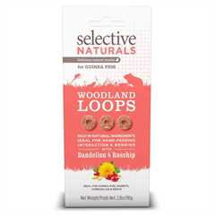 Supreme Selective Naturals Woodland Loops for Guinea Pigs with Dandelion & Rosehip - 80g