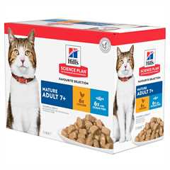 Hills Science Plan Mature 7+ Wet Cat Food in Gravy - Multipack - 12 x 85g Pouch