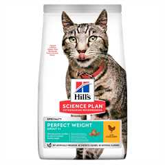 Hills Science Plan Perfect Weight Adult Dry Cat Food - Chicken - 1.5kg