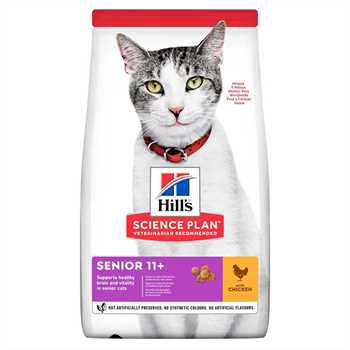 Hills Science Plan Senior Dry Cat Food - Chicken - 3kg