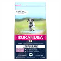 Eukanuba Grain Free Large Breed Puppy&Junior Dry Dog Food - Ocean Fish - 12kg