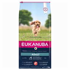 Eukanuba Small/Medium Breed Adult Dry Dog Food - Salmon & Barley - 12kg 