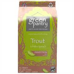 Green Pantry Grain Free Dry Dog Food - Trout with Lentils and Spinach - 1.5kg