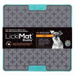 Lickimat Buddy Tuff Treat Mat - Turquoise - 20x20cm