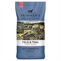Skinners Field & Trial Adult Dry Dog Food - Turkey & Rice - 15kg - VAT Free