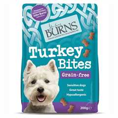 Burns Turkey Bites Dog Treats - 200g