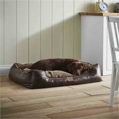 Bunty Tuscan Faux Leather Bed - Brown - X-Large - 110x80cm