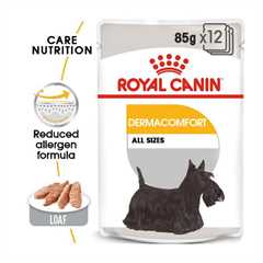 Royal Canin Dermacomfort Canine Care Adult Wet Dog Food in Loaf - 12x85g Pouches