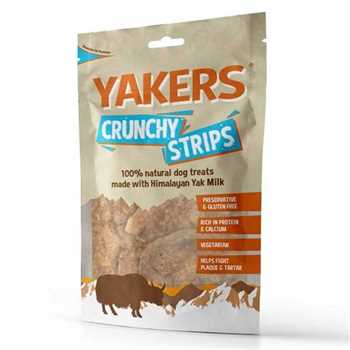 Yakers Crunchy Strips Dog Treats - 70g