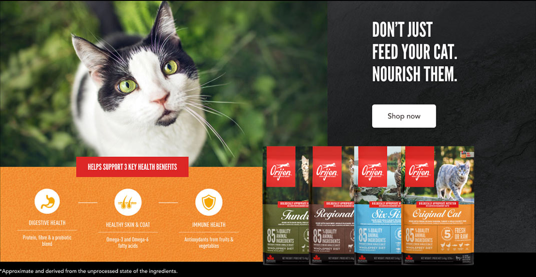 Don't Just Feed Your Cat. Nourish Them - Shop Now